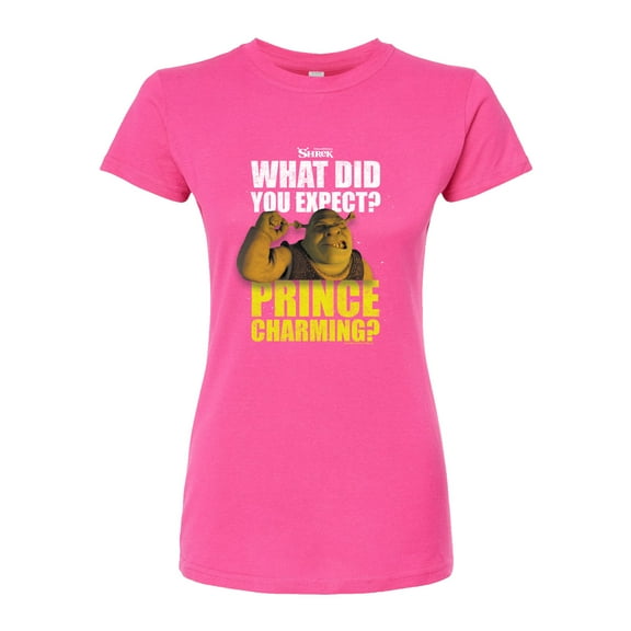 Shrek - What Did You Expect - Prince Charming - Juniors Fitted Graphic T-Shirt