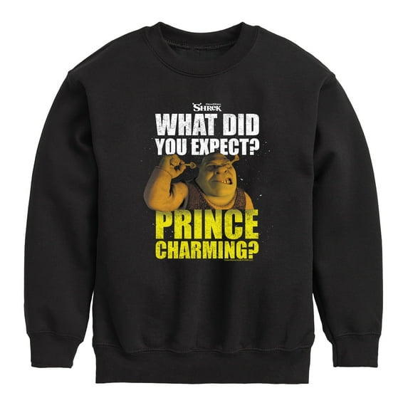 Shrek - What Did You Expect Prince Charming - Toddler & Youth Crewneck Fleece Sweatshirt