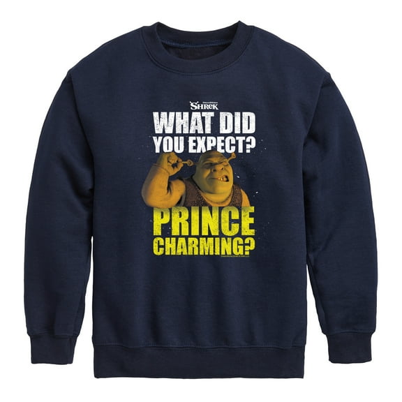 Shrek - What Did You Expect Prince Charming - Toddler & Youth Crewneck Fleece Sweatshirt