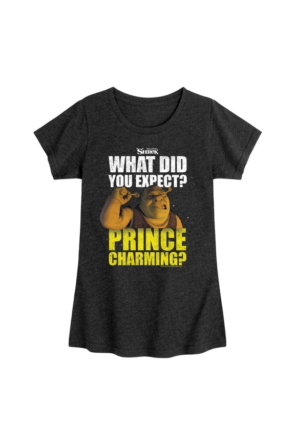 - What Did You Expect Prince Charming - Toddler & Youth Girls Short Sleeve Graphic T-Shirt