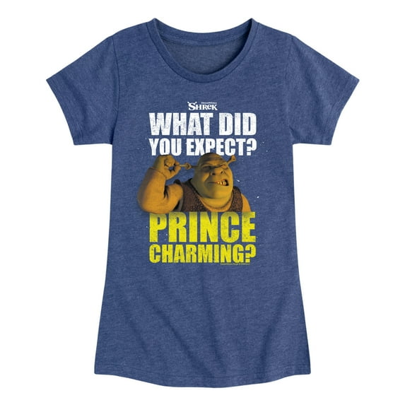 Shrek - What Did You Expect Prince Charming - Toddler & Youth Girls Short Sleeve Graphic T-Shirt