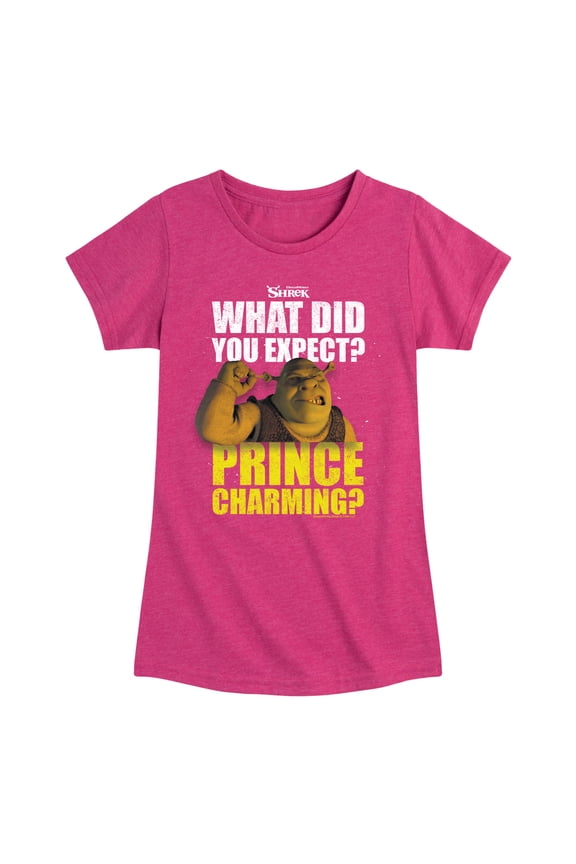 - What Did You Expect Prince Charming - Toddler & Youth Girls Short Sleeve Graphic T-Shirt