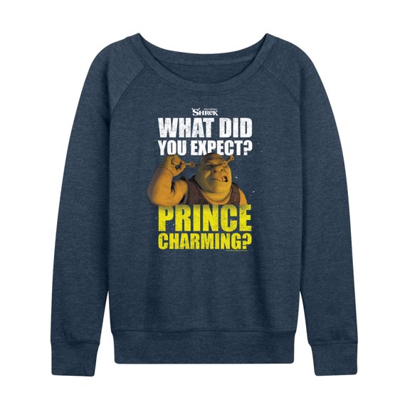 Shrek - What Did You Expect Prince Charming - Women's Lightweight French Terry Long Sleeve Shirt