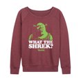 thumbnail image 1 of Shrek - What The Shrek - Women's Lightweight French Terry Long Sleeve Shirt, 1 of 5