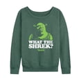 thumbnail image 1 of Shrek - What The Shrek - Women's Lightweight French Terry Long Sleeve Shirt, 1 of 5