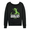 thumbnail image 1 of Shrek - What The Shrek - Women's Lightweight French Terry Long Sleeve Shirt, 1 of 5