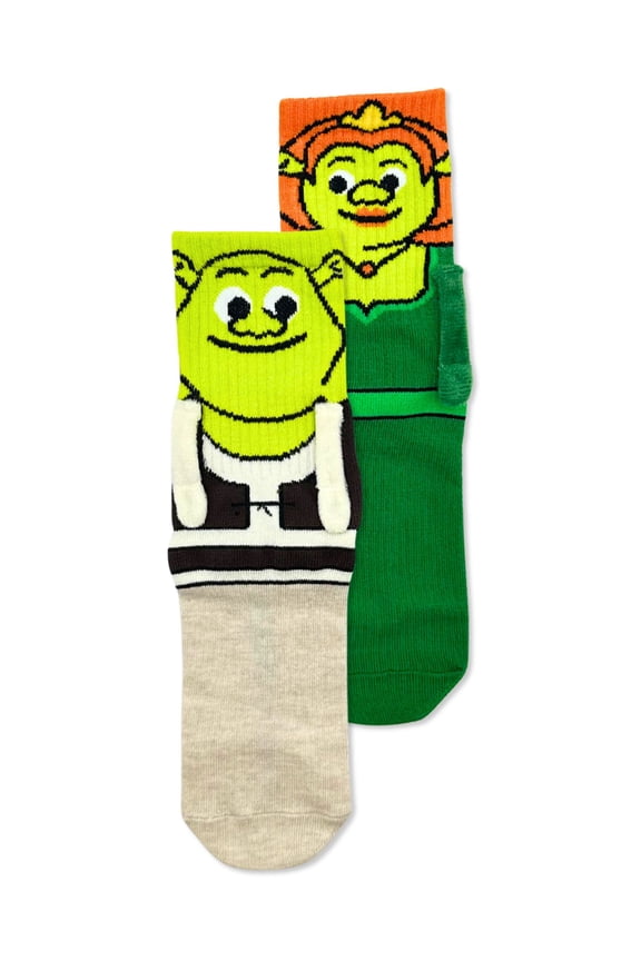 Shrek Women's St. Patrick's Day Magnetic Arms Mid-Crew Socks, 1-Pack, Size 4-10