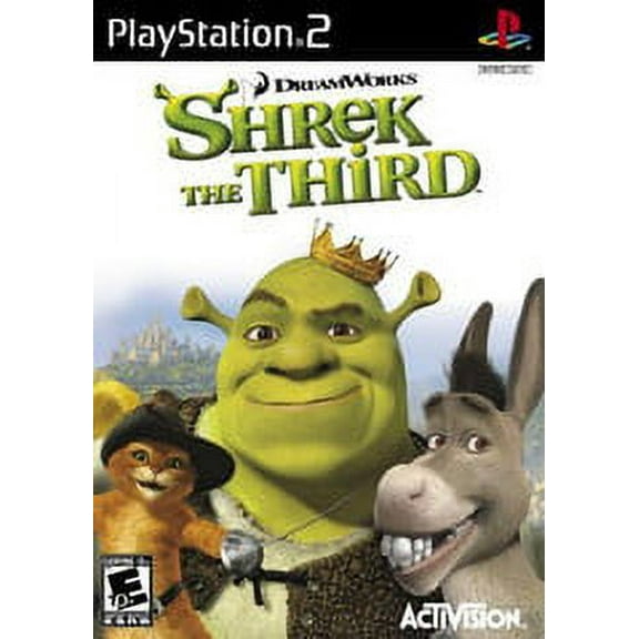 Pre-Owned Shrek the Third Action & Adventure Video Game for PlayStation 2, Parental Controls, 4 Offline Players