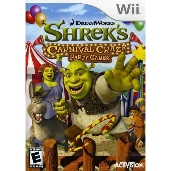 Pre-Owned Shrek's Carnival Craze Nintendo Wii Item and Box Video Game