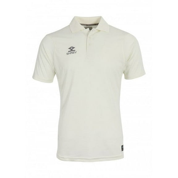 Shrey Cricket Match Shirt S/S (Off White)