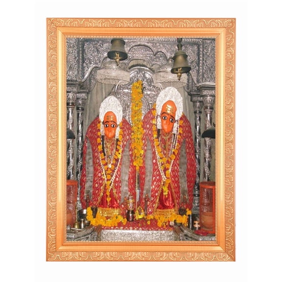 Shri Kala Devi Mandir Alluring Art Digital Print Photo In Wallhanging Artwork Frame {11 x 14 Inches} OR {27.94 X 35.56 Cm's} Religious Gifting