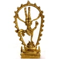 thumbnail image 1 of Shri Shiva Tandava Statue In Brass - Handmade Hindu Sculpture, 1 of 1