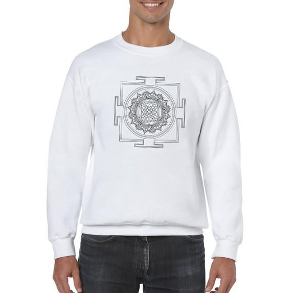 Shri Yantra Sweatshirt Men -SPIdeals Designs, Male Small