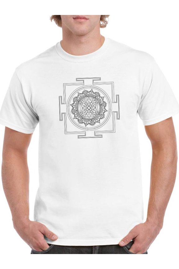 Shri Yantra T-Shirt Men -SPIdeals Designs, Male Medium