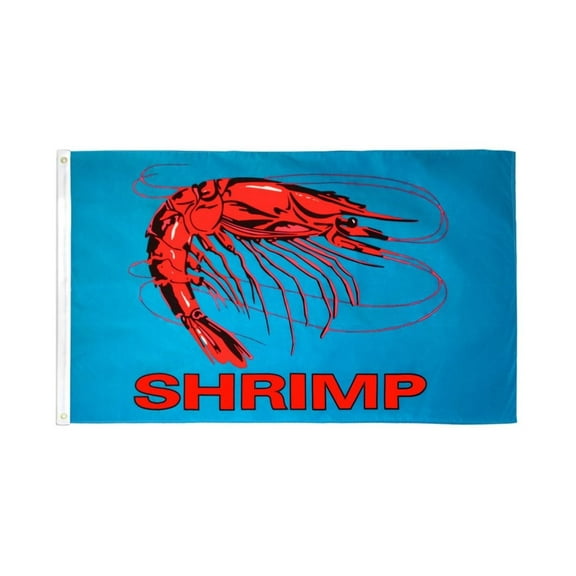 Shrimp (Blue) Flag 3x5ft Poly