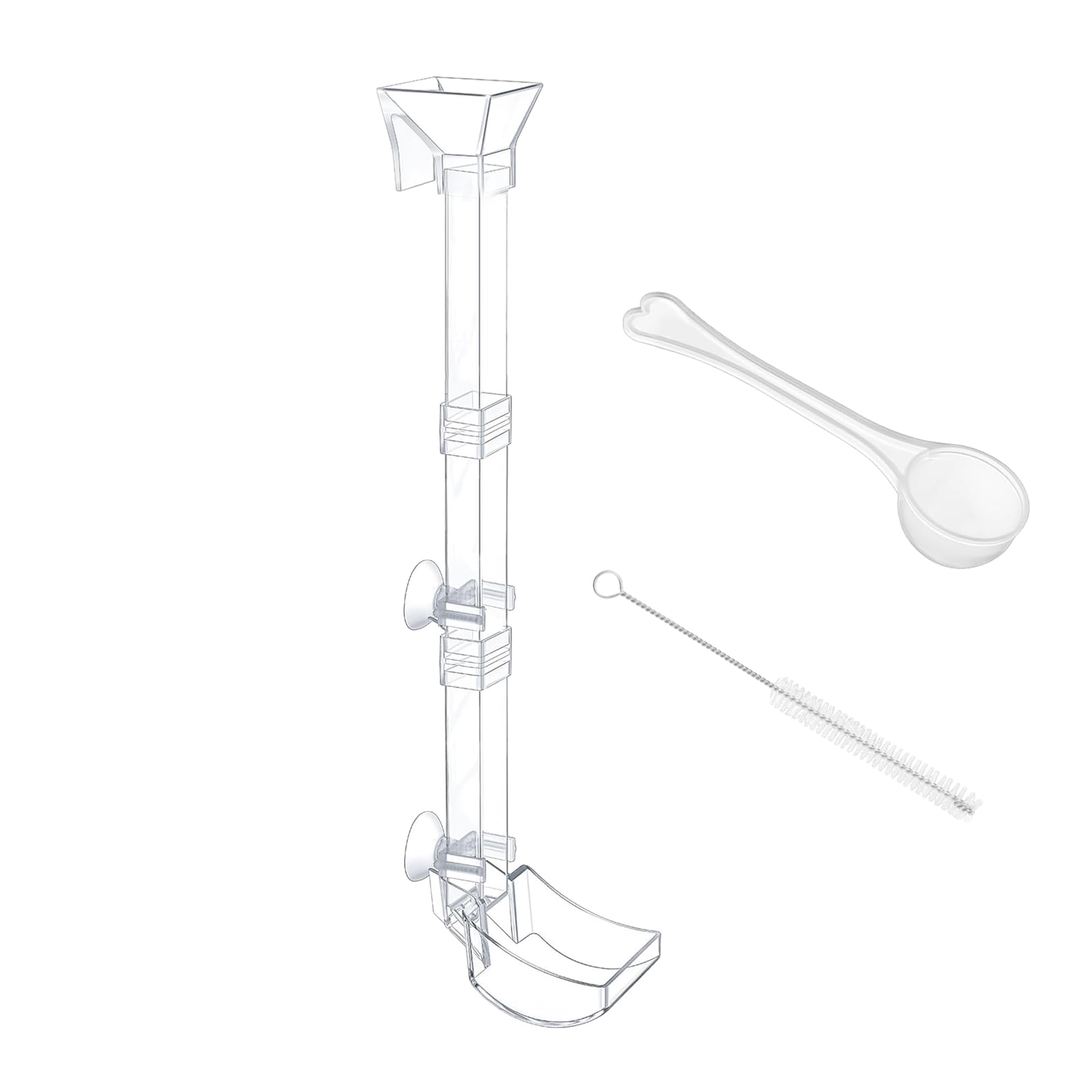 Shrimp Feeding Tube Aquarium Fish Feeder Tube Kit Clear Fish Tank