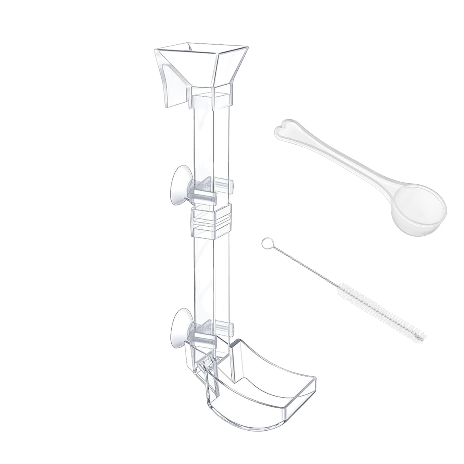 Shrimp Feeding Tube Aquarium Fish Feeder Tube Kit Clear Fish Tank