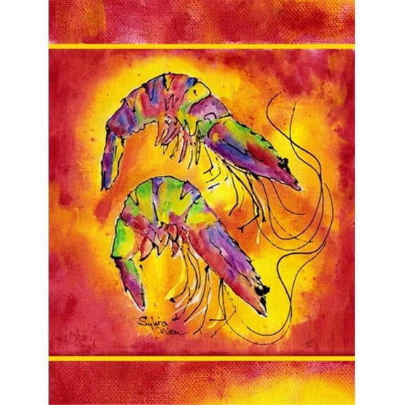 Shrimp Flag Canvas House Size