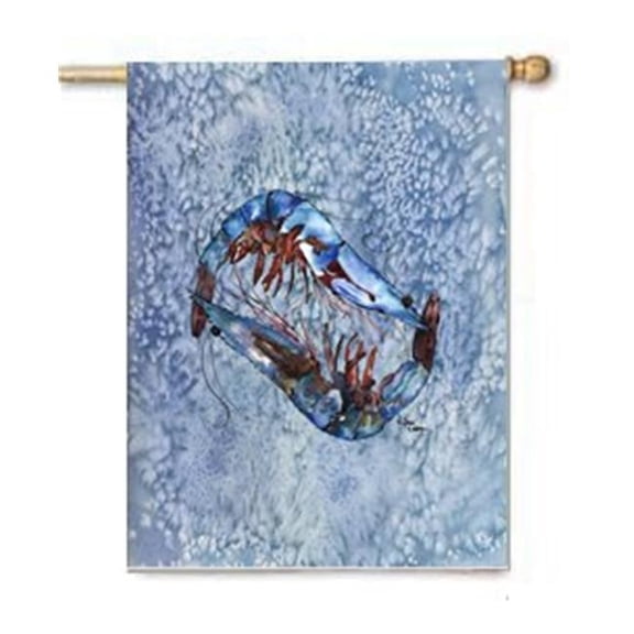 Shrimp Flag Canvas - House Size