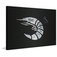 thumbnail image 1 of "Shrimp Formation" Painting Print on Brushed Aluminum, 1 of 5