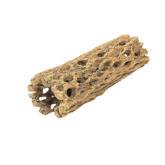 Shrimp Hideout Resin Aquarium Decorations Hollow Log Hideaway for Shrimp, Mini Fish, Lizard, Gecko, 2x2x6in