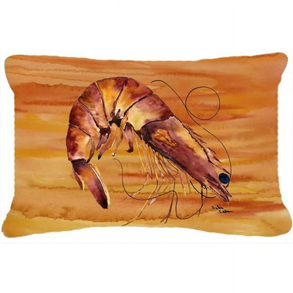 Shrimp Indoor & Outdoor Fabric Decorative Pillow