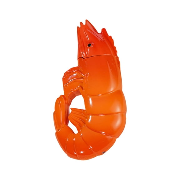 A Shrimp Lighter Windproof Blue Flame Refillable Butane With Adjustable Flame Size, Large Fuel Capacity, And Abs Alloy Construction For Outdoor Camping And Gifts 4.21X2.19X1.06In 0.14Lb