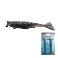 thumbnail image 1 of Shrimp Lure, Sinking Soft Plastic Realistic Design Ironclad Style Bionic Weighted Prawn Bait Artificial Tackle of Bass Redfish Saltwater Fishing 4.53 in 10 g 2 Pack, 1 of 4