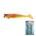 thumbnail image 1 of Shrimp Lure, Sinking Soft Plastic Realistic Design Ironclad Style Bionic Weighted Prawn Bait Artificial Tackle of Bass Redfish Saltwater Fishing 4.53 in 10 g 2 Pack, 1 of 4