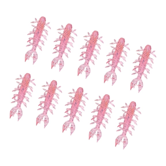 Shrimp Lures Featuring Tail Design Enhances Floatation For Fish Attraction