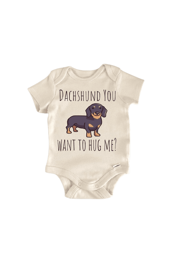 Dachshund Wiener Newborn Baby Bodysuit