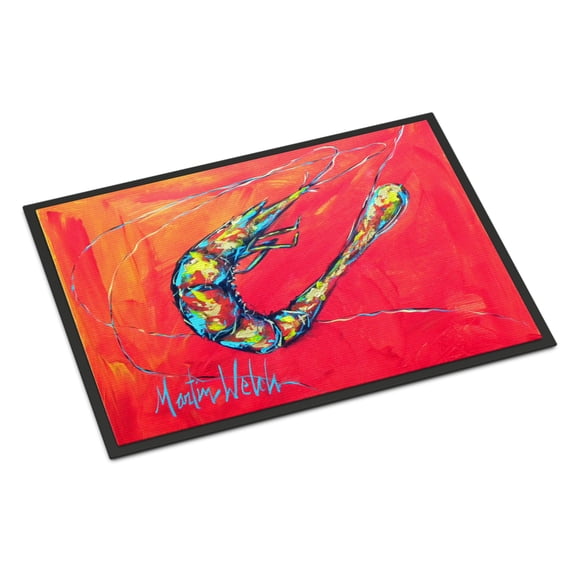 Shrimp Seafood Three Door Mat Doormat