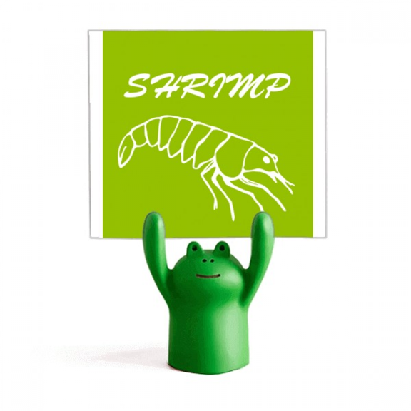 Shrimp Skin Swimng Marine Animals Memo Holder Cartoon Animal Frog Stand Decoration