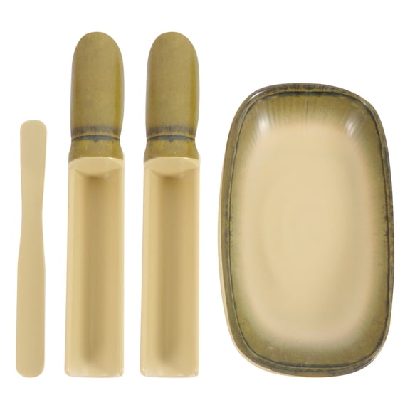 Shrimp Slide Mold, Non-Stick Meatball Maker, Shrimp Slide Tools, Kitchen Meatball Maker, Handle Meatball Maker Spoon1 Set Shrimp Sliding Mold with Plate Scoop Fish Balls Vegetable Balls Making Tool