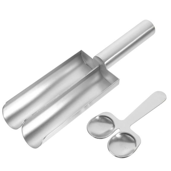 FENGGUIQU Silver Stainless Steel Shrimp Slide Tool Meatball Making Kitchen Gadget 1 Set