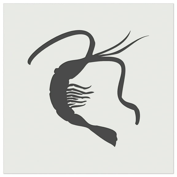 Shrimp Solid DIY Cookie Wall Craft Stencil - 4.5 Inch