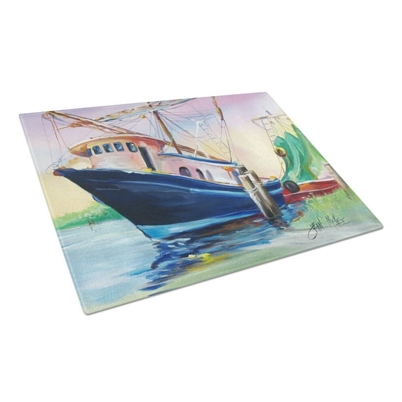 Shrimper Southern Star Glass Cutting Board Large