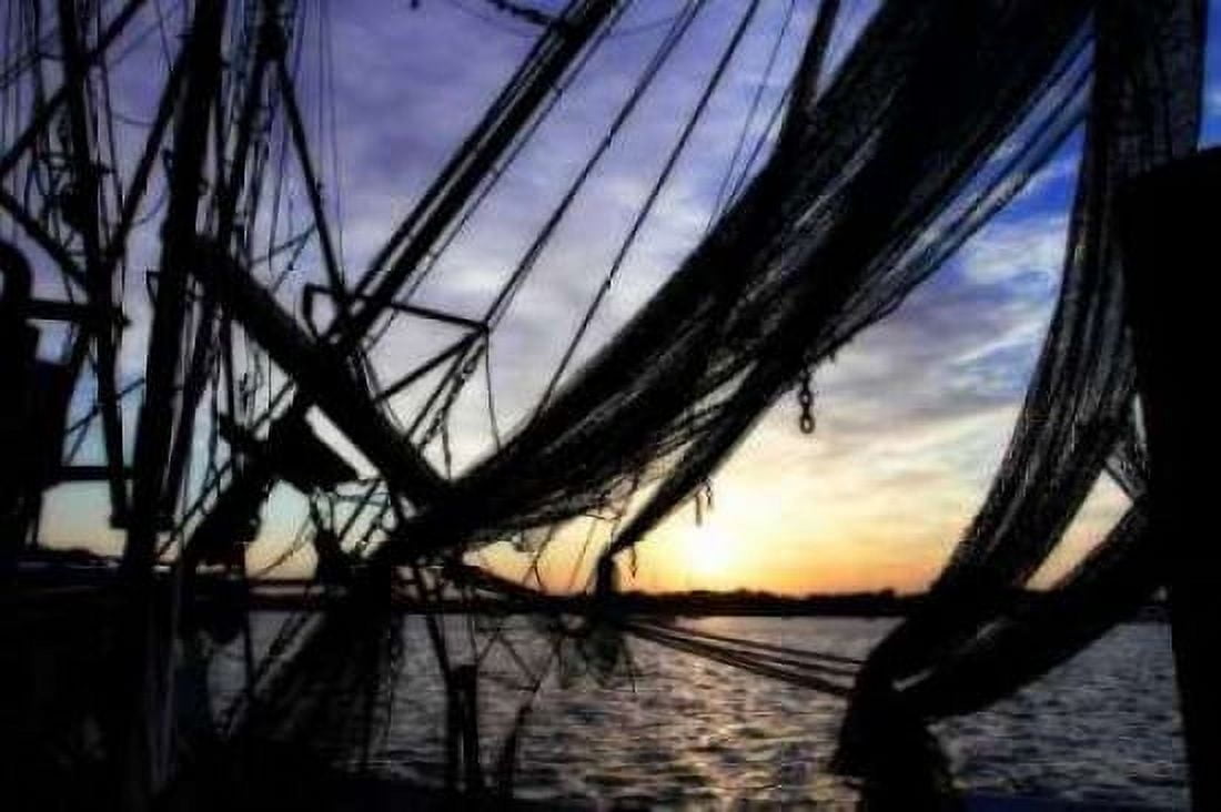 Shrimpers at Sunrise I Canvas Art - Alan Hausenflock (20 x 28)