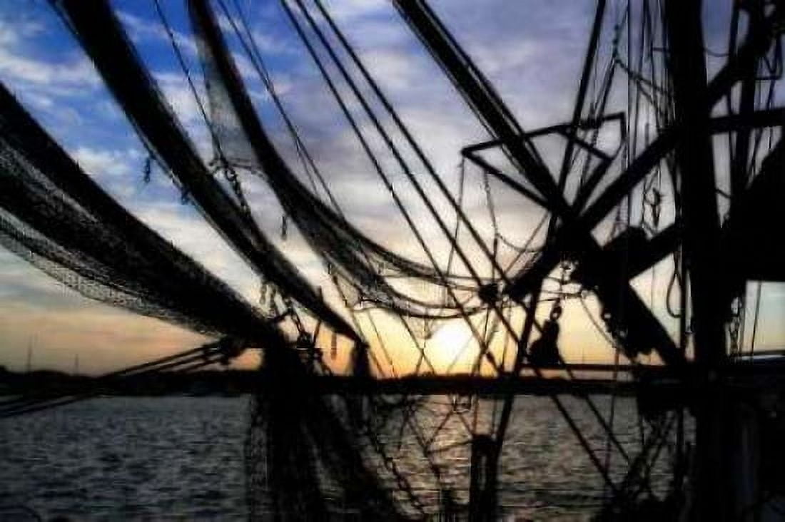 Shrimpers at Sunrise II Canvas Art - Alan Hausenflock (20 x 28)