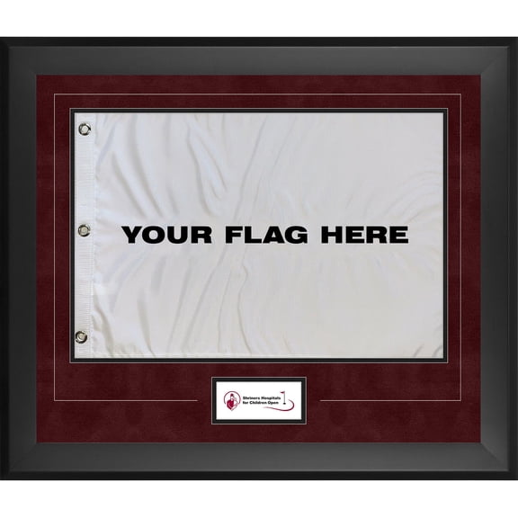 Shriners Hospitals for Children Open Framed 23" x 27" Pin Flag Frame - Insert Your Own Flag