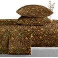 thumbnail image 1 of Shrinita 800 Thread Count Organic Cotton Bedsheet 6 PC Full-XL Leopard Print 12" Deep Pockets, 1 of 7