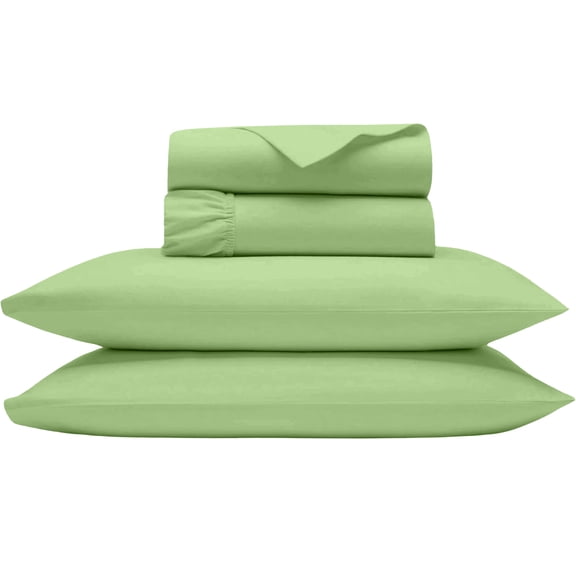 Shrinita 800 Thread Count Organic Cotton Bedsheet 4 PC Full-XL Sage 12" Deep Pockets