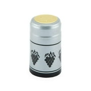 Shrink Cap | Silver/Black Grapes (100/Pack)*