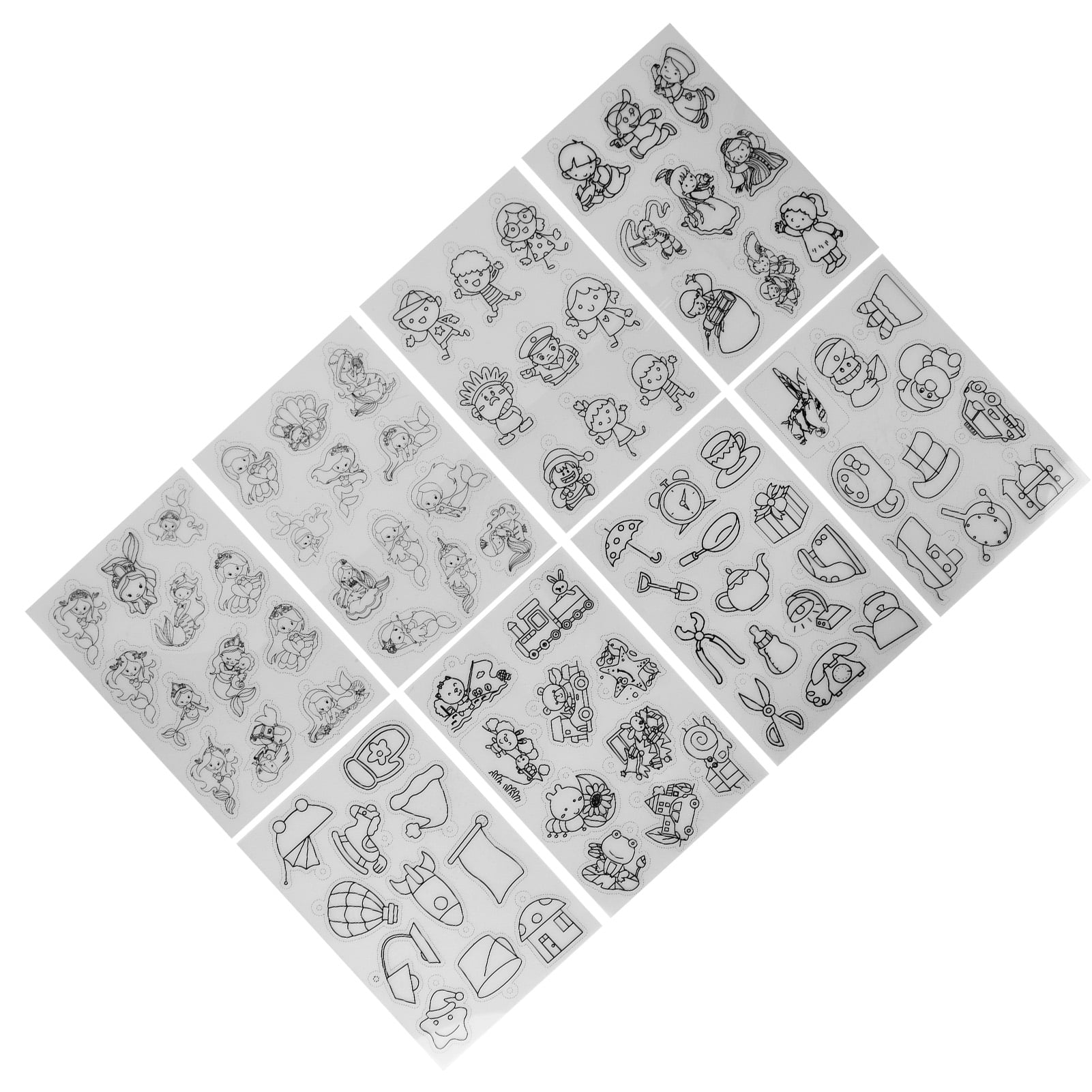 Shrink Plastic, Beautiful Pattern 8 Pieces Easy Use Shrink Plastic