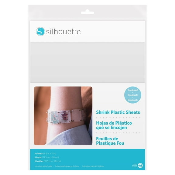 Silhouette Shrink Plastic Sheets - 8.5 inch x 11 inch