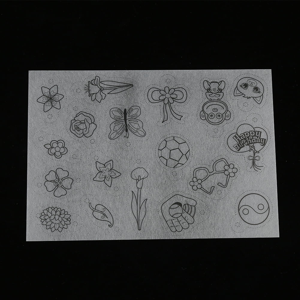 Shrink Plastic Sheet, Shrinkable Heat DIY Craft Tool Kit With Pattern