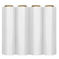 thumbnail image 1 of Shrink Warp Roll 18" x 1500' 80 Gauge 4 Rolls Plastic Warp for Moving Clear Stretch Film Packing Shipping Furniture Cling Warp (18 Inch x 1500 Feet, Set Of 4), 1 of 8