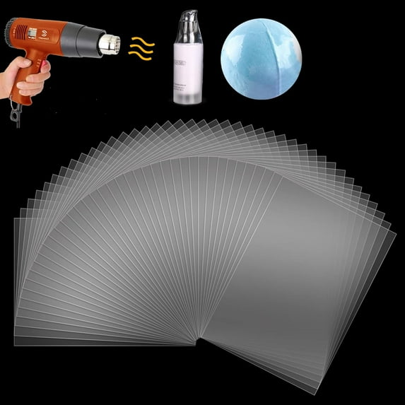 Shrink Wrap Bags - 400Pcs 4x6 Inches Clear PVC Heat Seal Bags for Soap Sleeve Packaging, Bath Bomb,Shoes,Jars,Gift,Tumbler,Heat Sublimation Film for Homemade DIY Projects