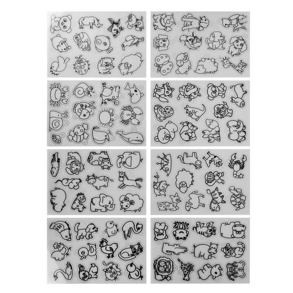 Paper, Wide Application Cute Animal Pattern Shrink Plastic For Decoration For Jewelry For Keychain Pendant Animal Pattern