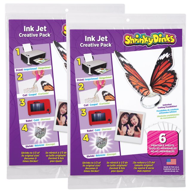 Shrinky Dinks Creative Pack 12 Sheets for Ink Jet Printers
